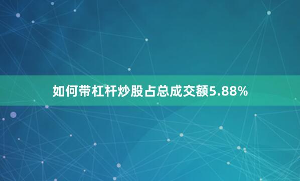 如何带杠杆炒股占总成交额5.88%