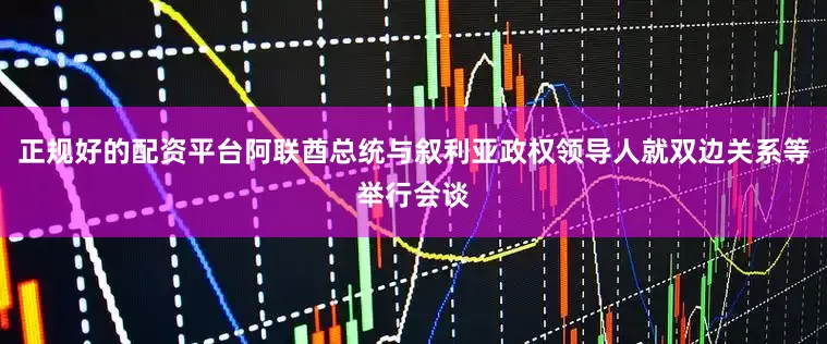 正规好的配资平台阿联酋总统与叙利亚政权领导人就双边关系等举行会谈
